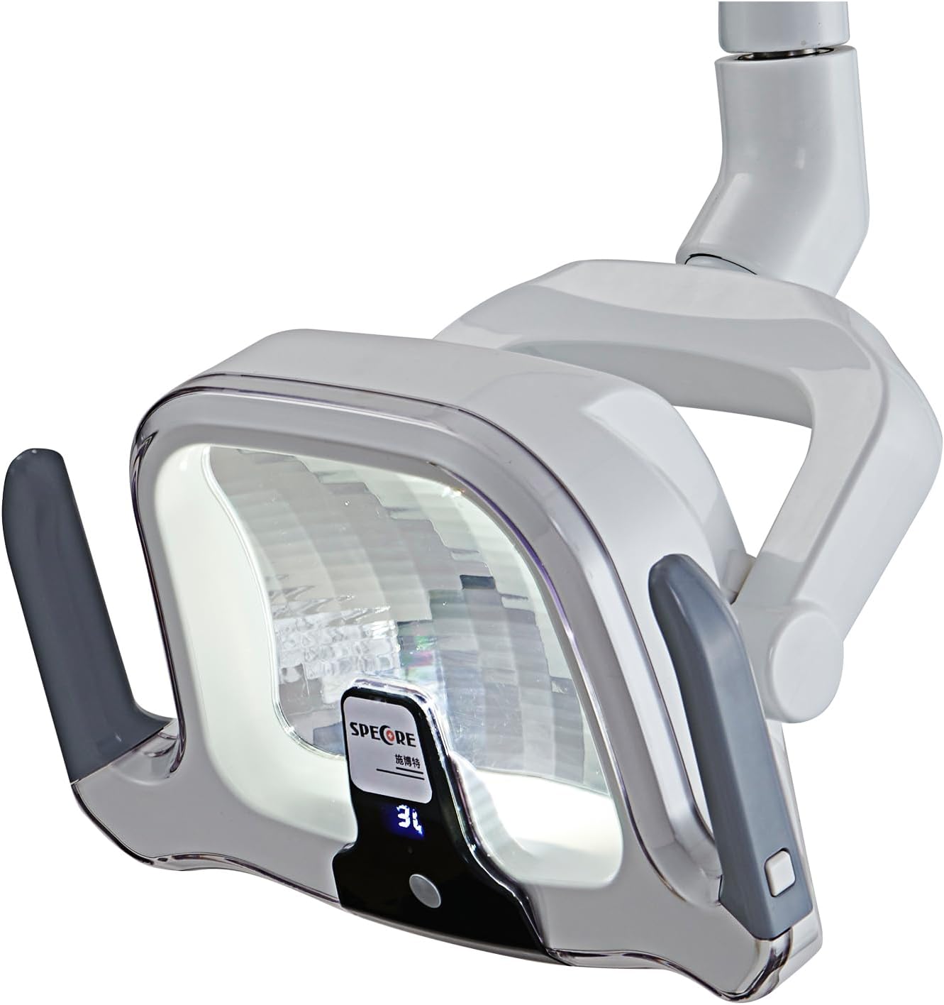 Dental Oral Exam Light, Adjustable Color Temperature 3500K-5500K, Shadowless Lamp with Reflective Cup, Manual Sensor Switch, Detachable Handle, 22mm Connector