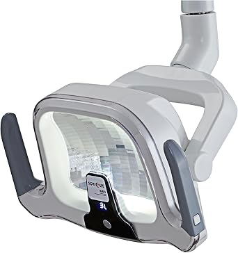Dental Oral Exam Light, Adjustable Color Temperature 3500K-5500K, Shadowless Lamp with Reflective Cup, Manual Sensor Switch, Detachable Handle, 22mm Connector