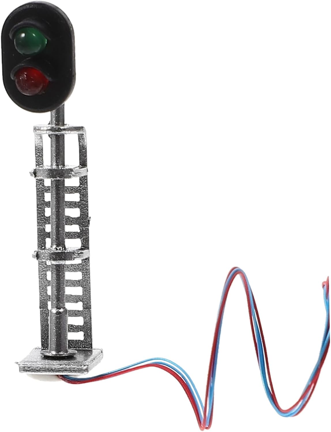 Kisangel Model Signal Light Miniature Traffic Light Lamp for Scenery Building Decoration