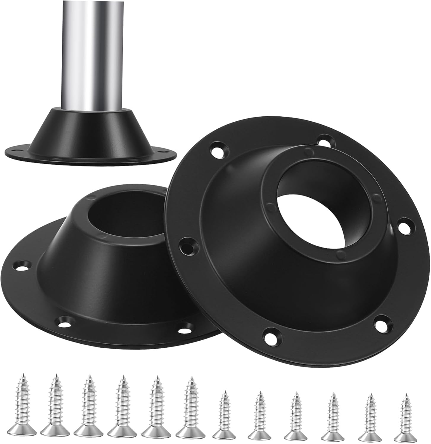 Cabilock 2pcs Secure Rv Table Base Mount Easy Install Pedestal Table Leg Base for Rvs Campers Flush Mount
