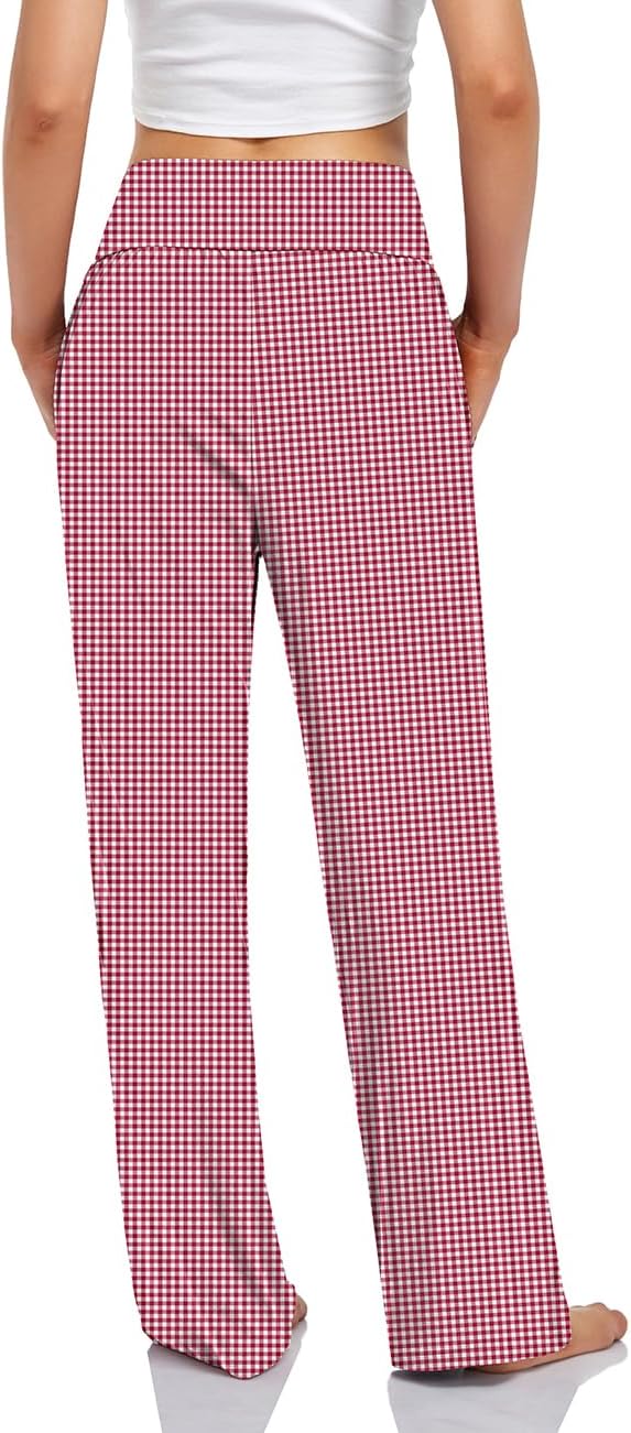 UEU Women's Casual Loose Wide Leg Cozy Pants Yoga Sweatpants Comfy High Waisted Sports Athletic Lounge Pants with Pockets - Image 3