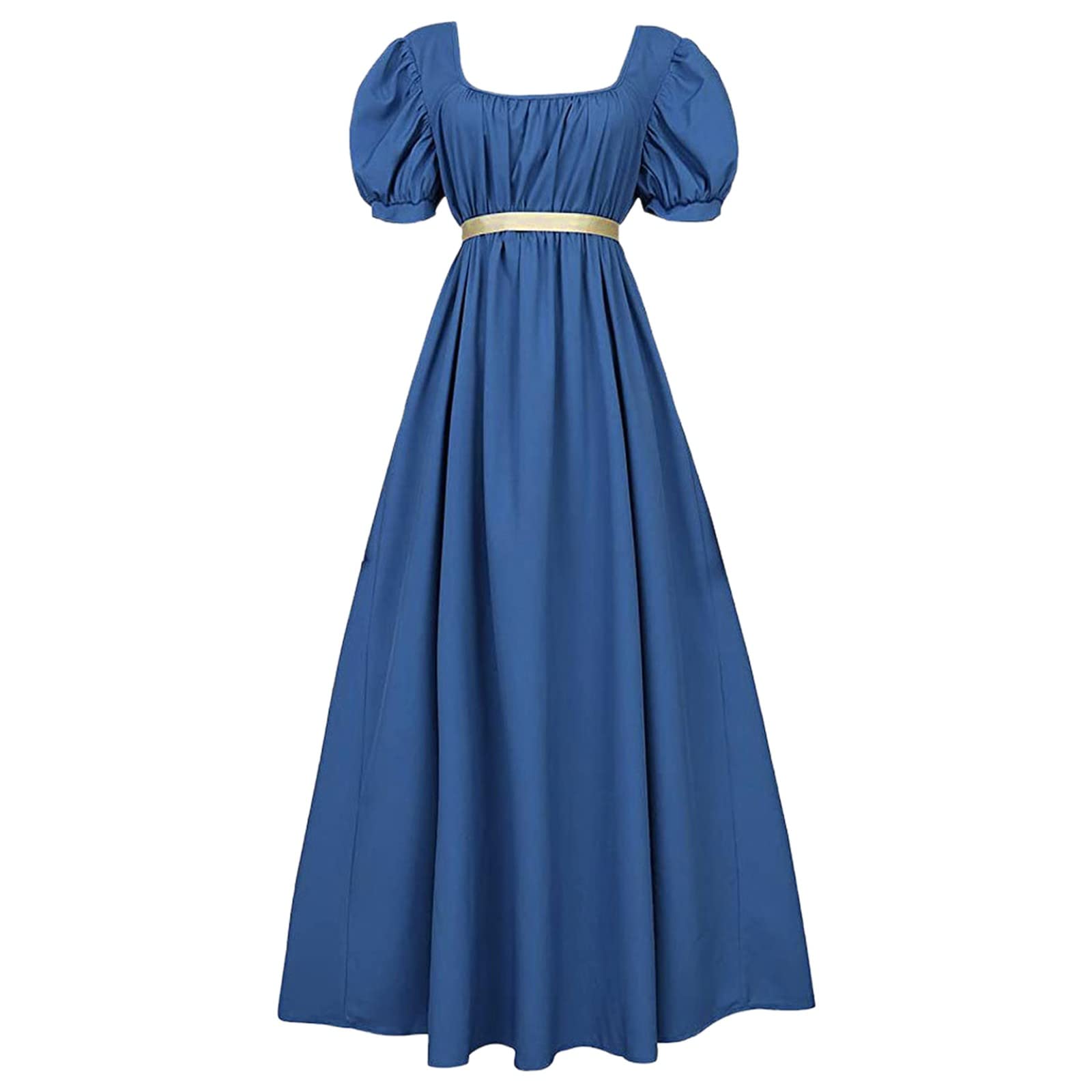 Robe empire manches bouffantes cachant les rondeurs avec élégance - 4