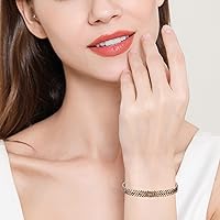 Vista 9 de Feraco Pulsera de Cobre Puro para Mujeres, Brazalete Magnético de Ultra Fuerza con Imanes de Neodimio, 99.99% Joyería de Cobre Regalo, Trenzado