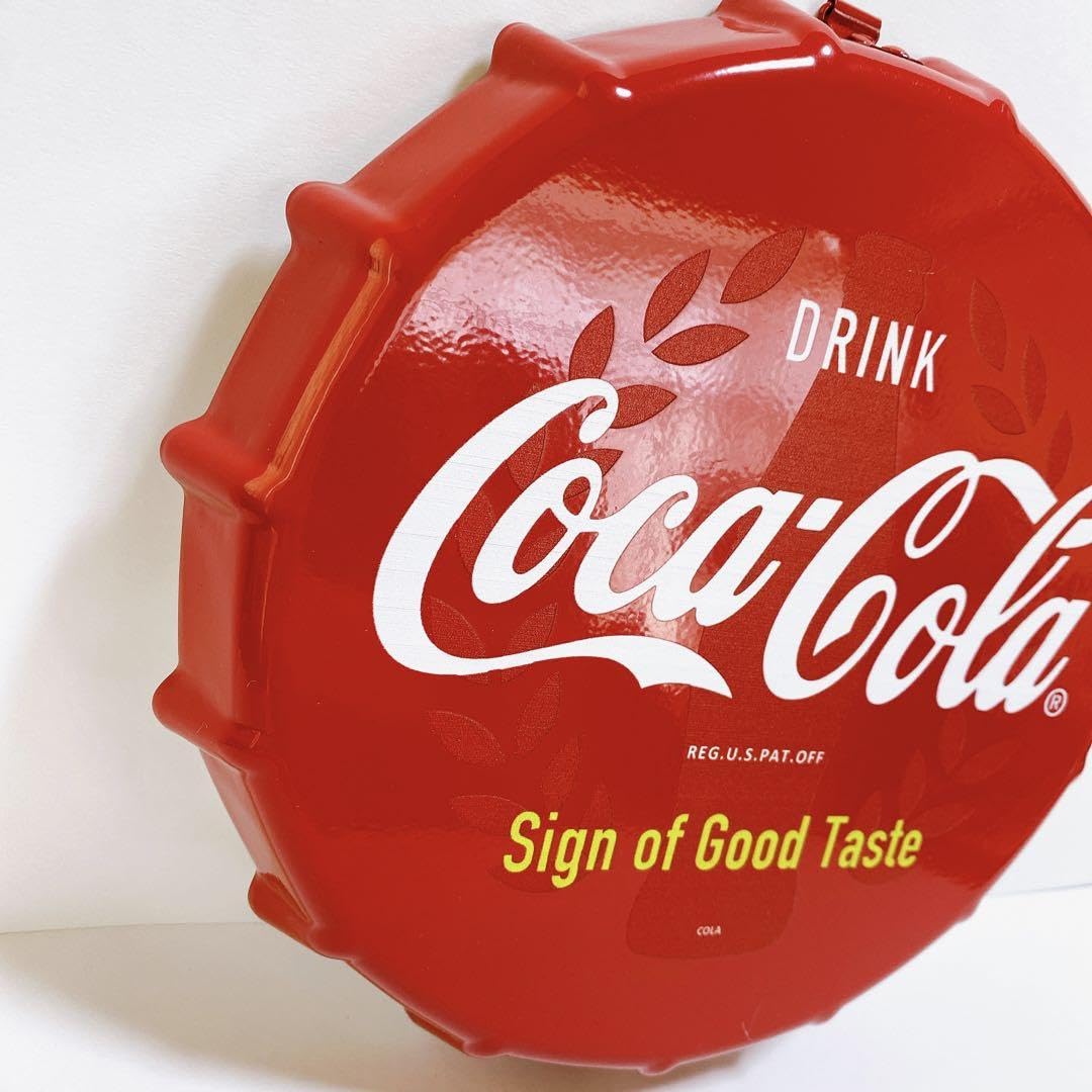 Amazon.co.jp: コカコーラ Coca-Cola ボトルキャップ 丸型 看板 