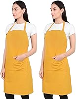 Vista 11 de Kitchen Apron Cotton Waterdrop Resistant with adjustable Aprons for Women with Pockets 9 Color option Cooking