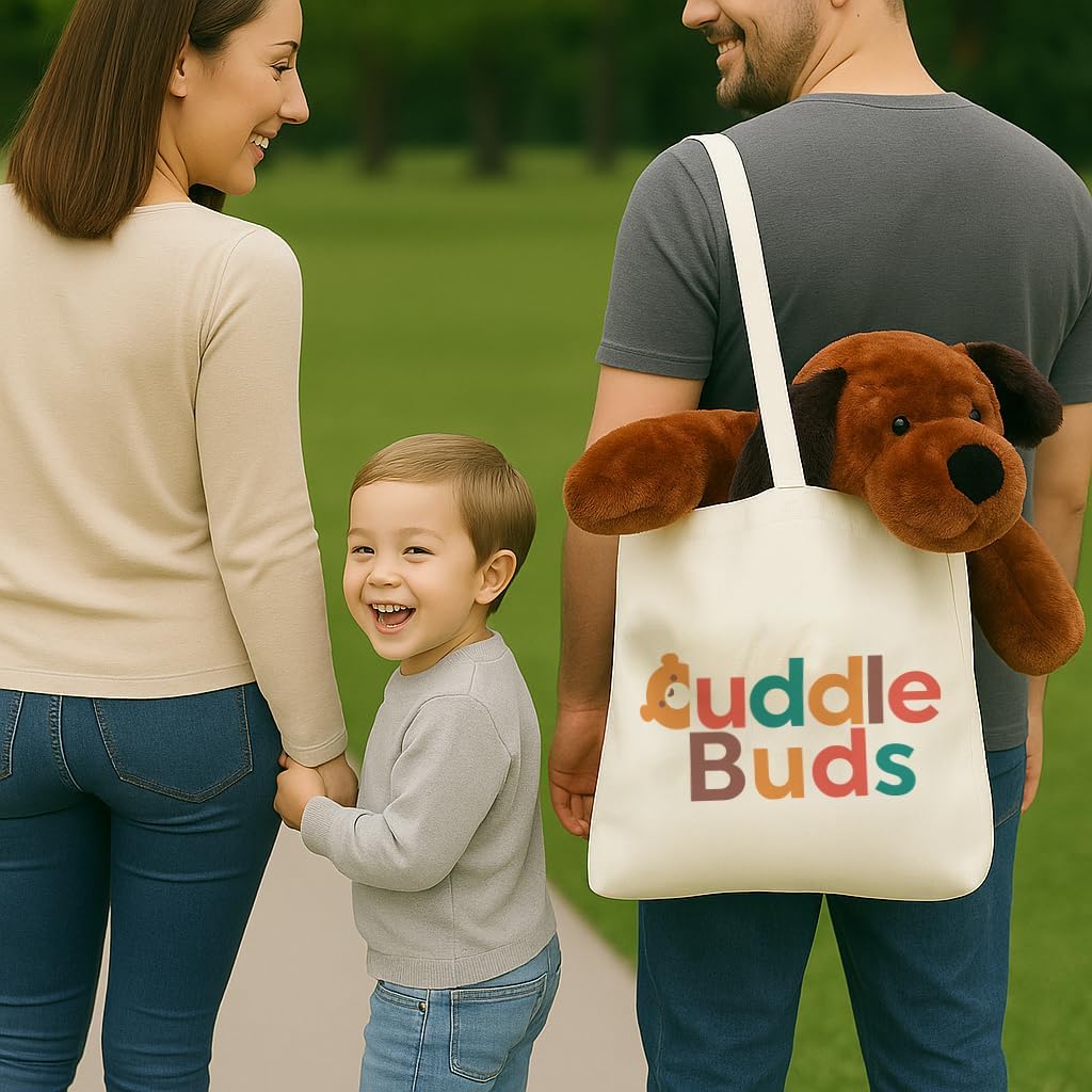 Cuddle Buds 3lbs Weighted Dog Stuffed Animal for Sensory Needs, 20'' Plush Dog, Weighted Stuffed Animals for Adults, Soft Plushie Toy