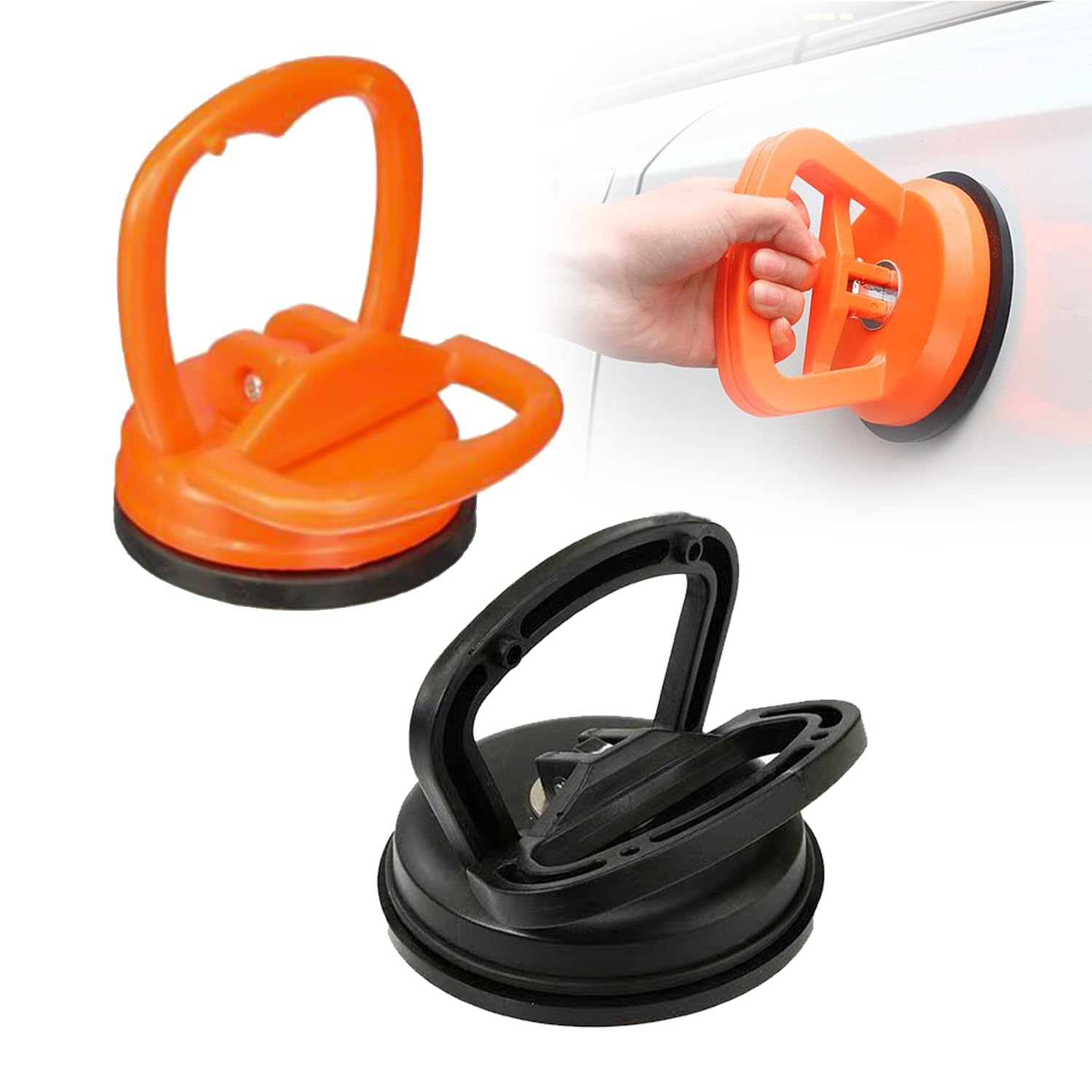 Kit 2 Ventose Per Carrozzeria – Rimozione Ammaccature Senza Verniciatura, Potente Ventosa 15 Kg Per Auto, Vetri, Specchi, Piastrelle E Superfici Lisce