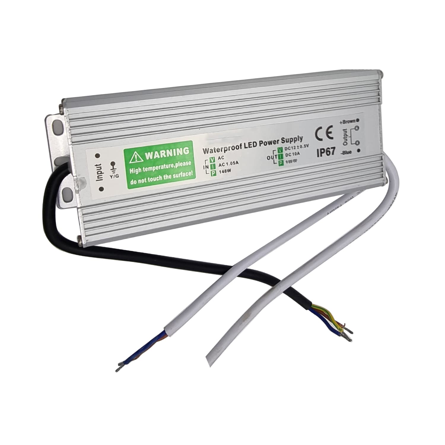LEDSone 12V 150W IP67 Waterproof Electronic LED Driver AC 90-250 V Transformer Constant Voltage Power Supply LED Driver for Indoor Outdoor (150W) โ image 1