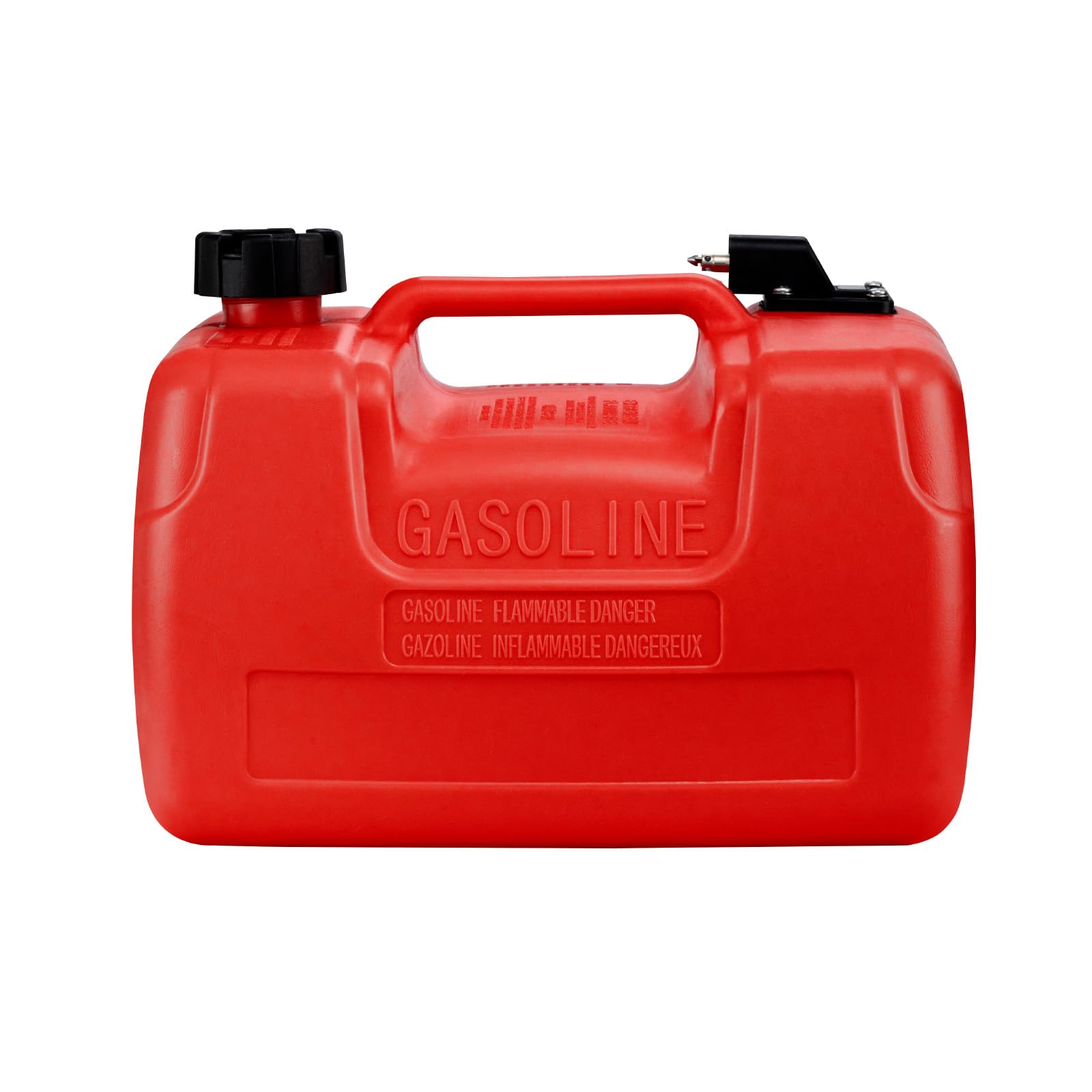VEVOR Tanque de Combustible Marino, 12 L Tanque de Combustible Portátil para Barcos con Motor Fueraborda Tanque de Combustible de Plástico para Barcos Marinos con Manguera, Fácil de Traer