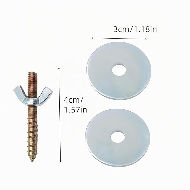 Foto 2 de 4 de 12 juegos de tornillos para ramas para perchas de madera de pájaros
