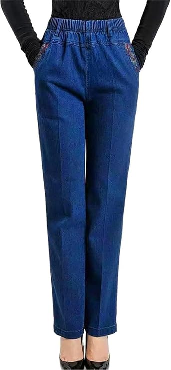 Womens Denim Pants High Waist Big Size Korean Casual Vintage Loose fit Jeans for Women