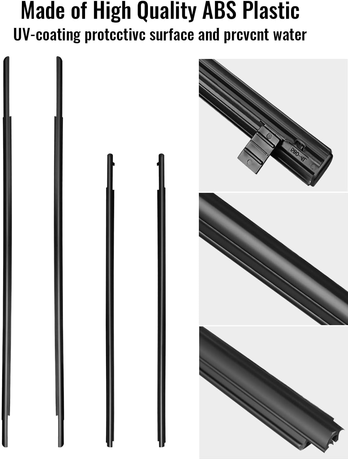 Weatherstrip Window Moulding Trim Seal Belt Fit for Toyota Sienna 2011-2020 Replace 6816008020 6818008020 6821008020 6823008020