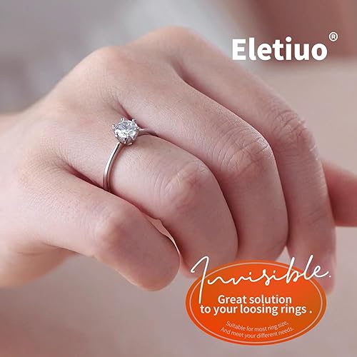 Miniatura 7 de Juego de ajustadores de tamaño de anillo para anillos sueltos, 3 estilos invisibles reductor de anillo de protección, 6 protectores de anillo de