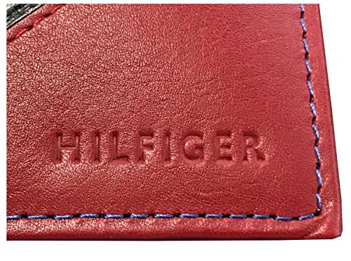 Tommy Hilfiger Passcase and Valet Bifold Wallet-Red/Navy/White3