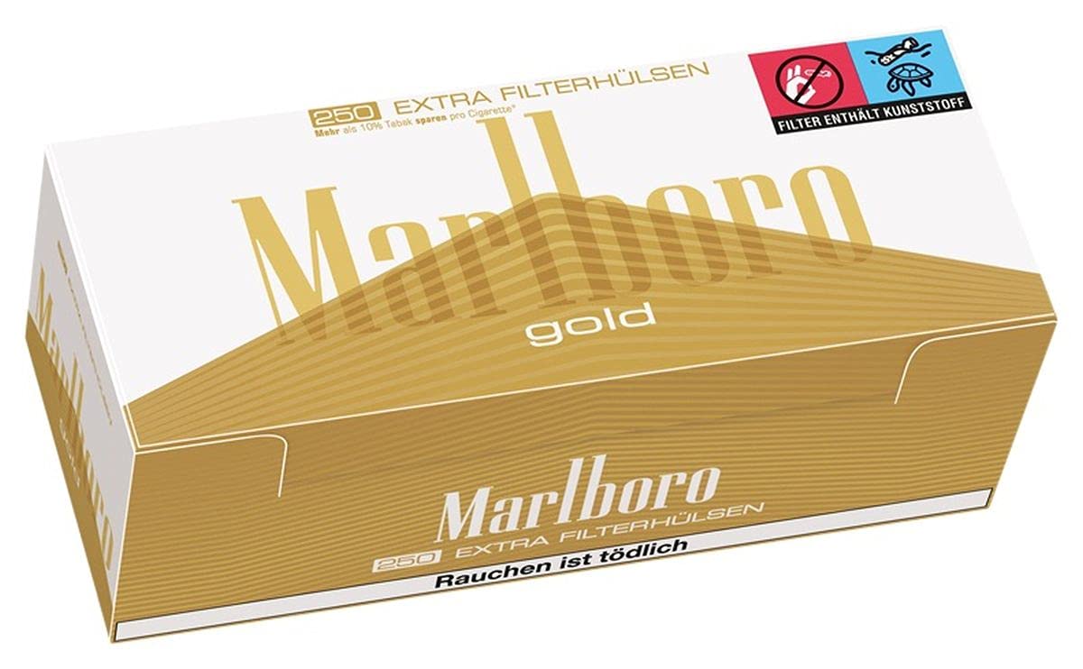 1000 Marlboro Gold Extra Filter Tubes, Pack of 4 (4 x 250 Cigarette Tubes)  : Amazon.de: Home & Kitchen