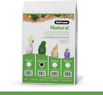 ZuPreem Natural Blend Premium Daily Bird Food for Parrots and Conures 9.07 kg