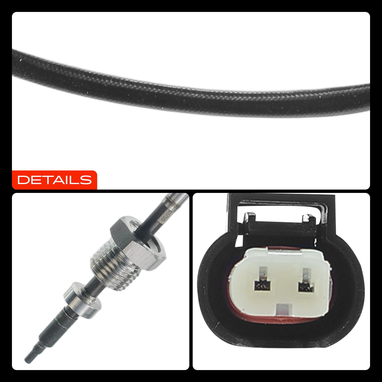 Frankberg Sensore temperatura gas di scarico Compatibile con B-Class W245 B 180 CDi B 200 CDi Classe A W169 A 180 CDi A 200 CDi Classe G W463 G 320 CDi Replace# A0071539228