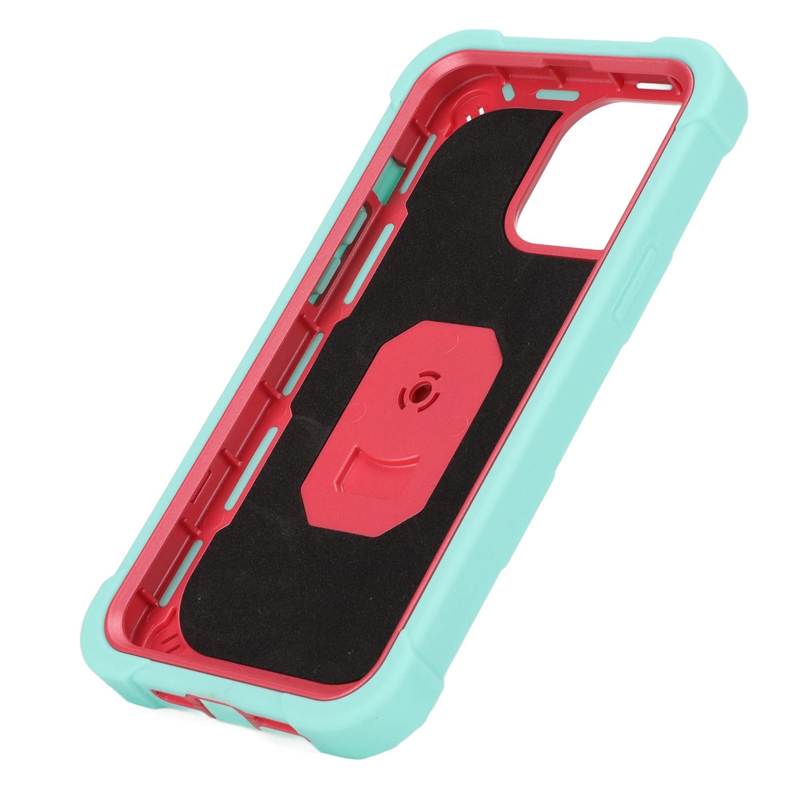 Cocoarm Custodia Armor con Supporto per IPhone 13 Pro Max, Verde Blu (#4)