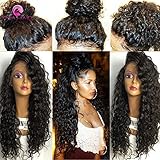 8A Brazilian 13X6 Lace Front Wigs Wet Wavy Beyonce Lace Front Human Hair Wigs Virgin Human Hair 150 density Top Lace Wigs Black Women(16 Inch,150 density,13x6 Lace Front Wig)