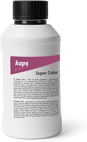 Pintura teñida para textiles de cuero natural y sintético, súper color, 16.9 onzas líquidas., 101 - Blanco