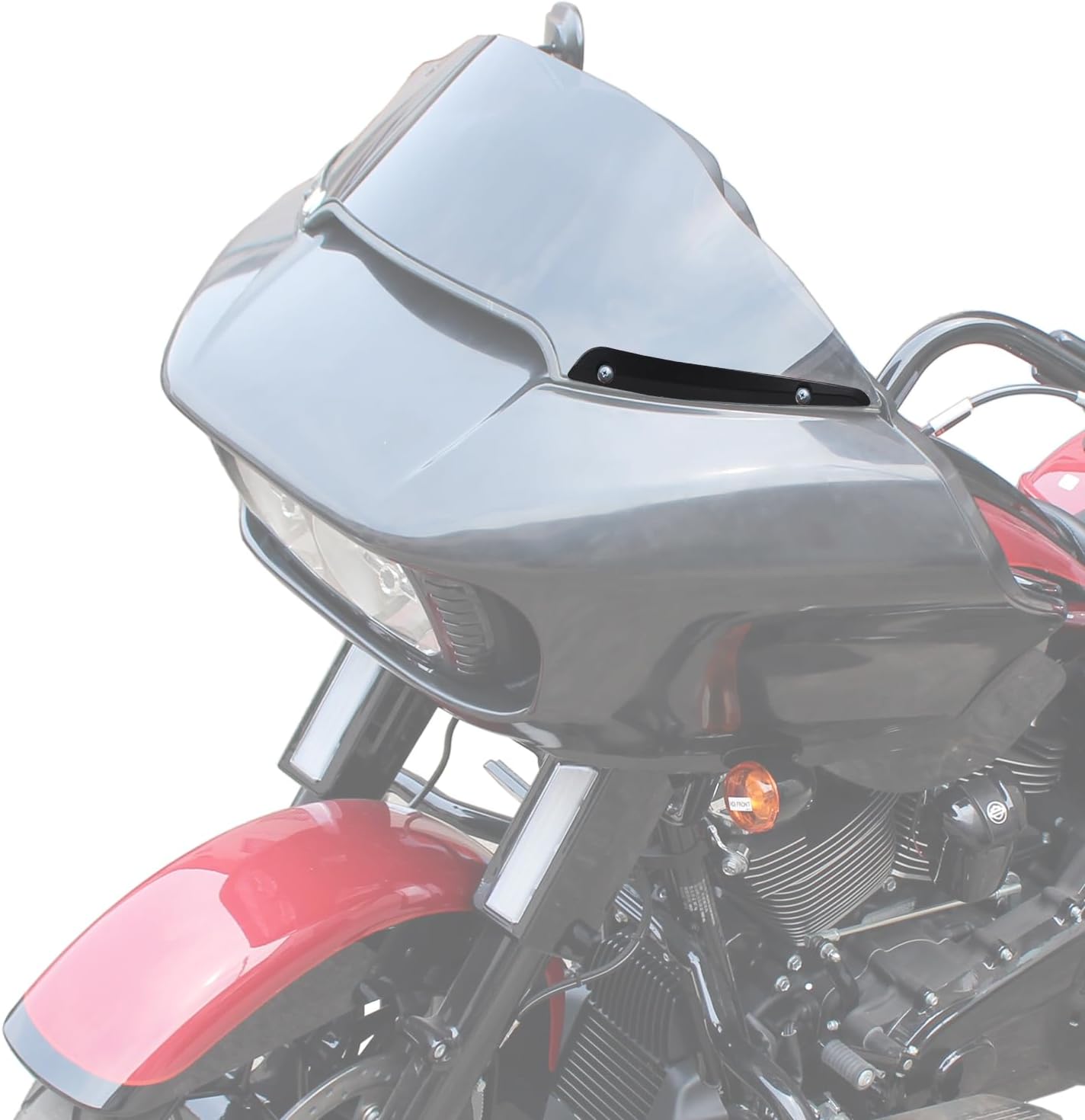 Front Road Glide Windshield Side Trim, Split Windscreen Side Molding Trim Kit Compatible with Harley 2015-2023 Road Glide Ultra FLTRU FLTRX Special FLTRXS(2PCS)