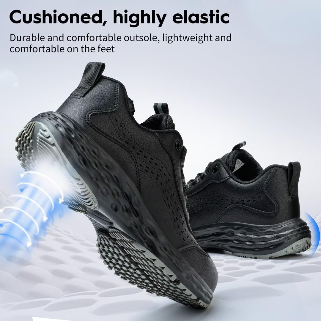 ISOOUS Chaussures de Sécurité Hommes Femmes Antidérapante Chaussures de Travail Respirantes Basket de Securite Légère