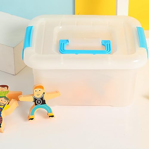 Miniatura 5 de ZOOFOX Paquete de 6 contenedores de almacenamiento de plástico con tapas, contenedores de almacenamiento transparentes apilables de 6 cuartos de