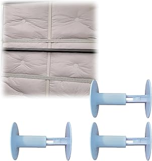 for Garage Door Insulation Replacement Clips — Snap-On Retainer Clips to Secure Foam Panels, Tool-Free Install, Durable Snap Fit (Set of 3) (White)