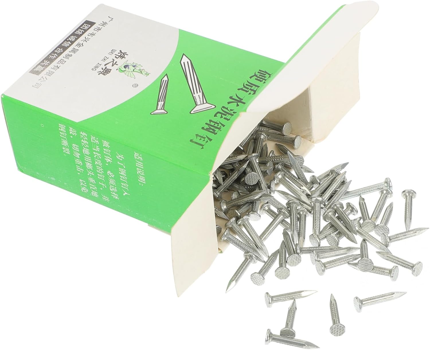 310pcs Galvanized Cement Nails Point Tip Hardened Steel for Concrete Wall and Resistant Easy to Install Fasteners for Projects