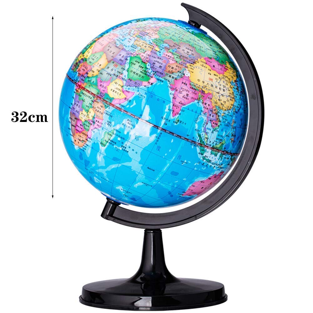 Amazon.co.jp: 360度＆度;回転地球儀世界の大洋地図ボールデスクトップ