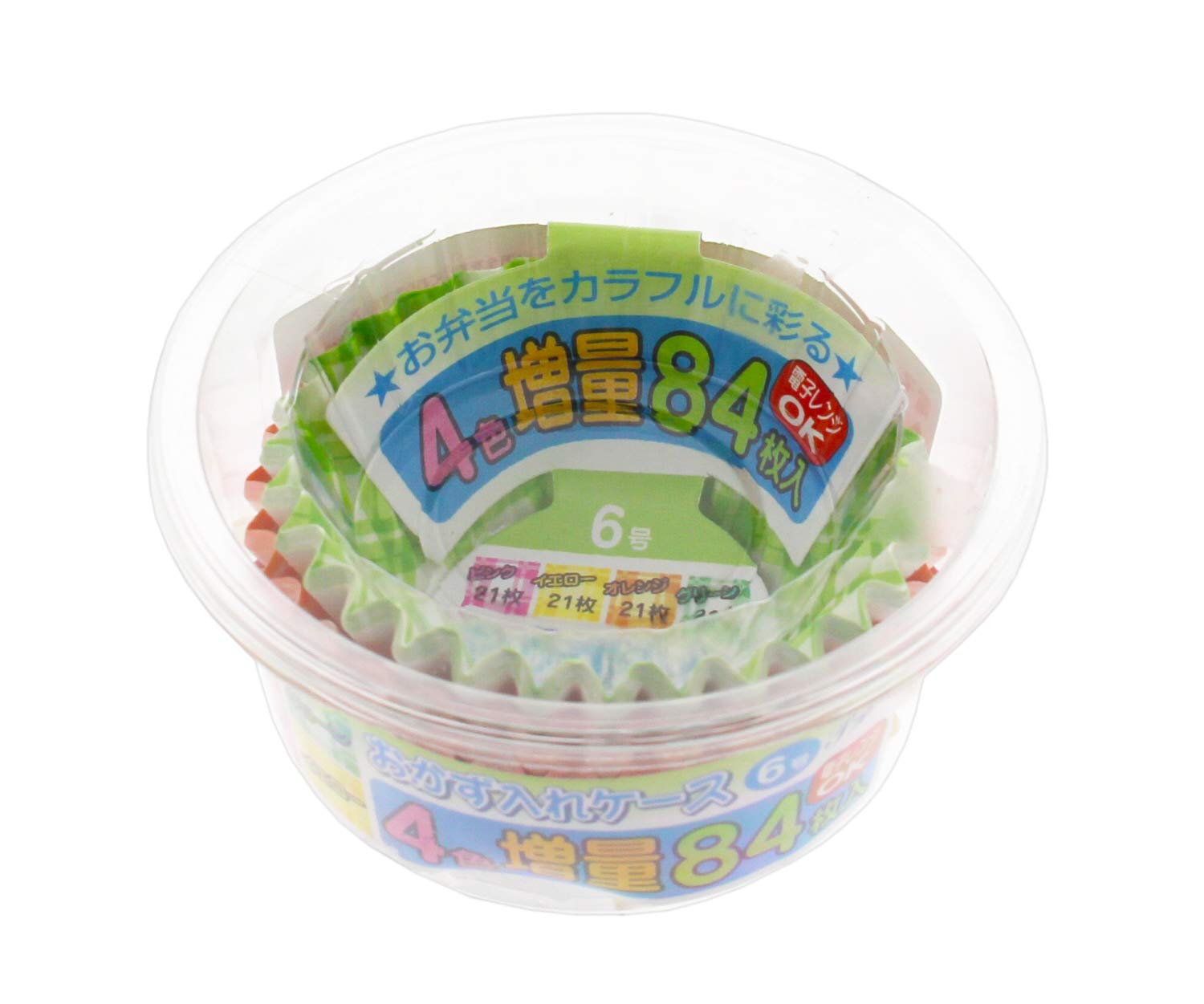 Amazon｜全家協(Zenkakyo) おかずカップ ピンク、イエロー、グリーン