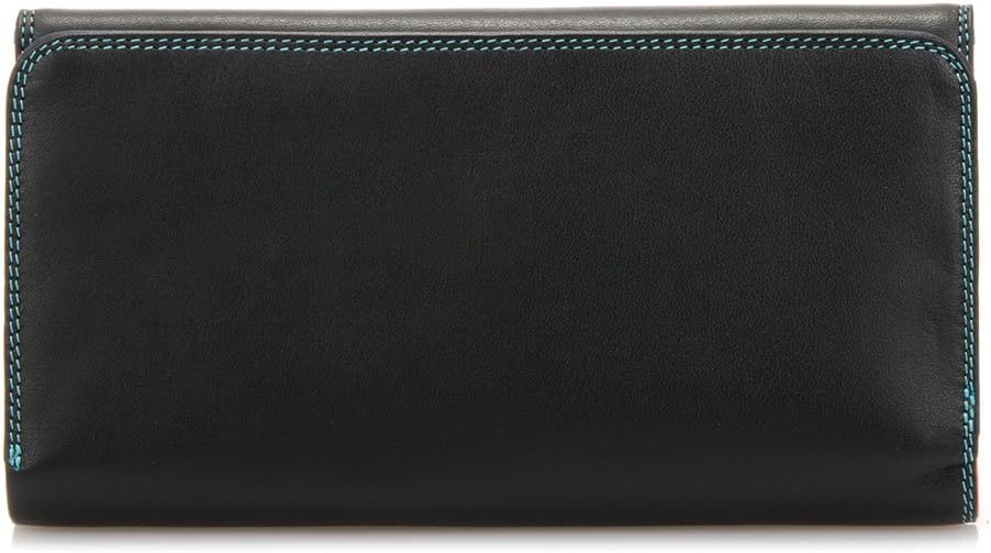 mywalit Leather Women's Wallet Tri-fold Zip Wallet - 269-4 Black Pace - Image 3