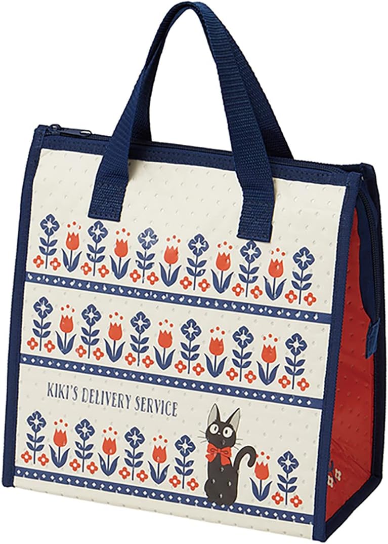 Skater Kiki's Delivery Service Thermal Insulated Lunch Bag with Zip Closure - Modern