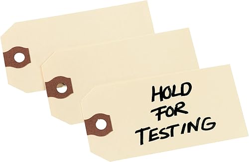 Avery 12305 - Etiquetas de envío sin cuerda, inventario de 13 pt., 4 3/4 x 2 3/8, papel manila (Caja con 1000 piezas)