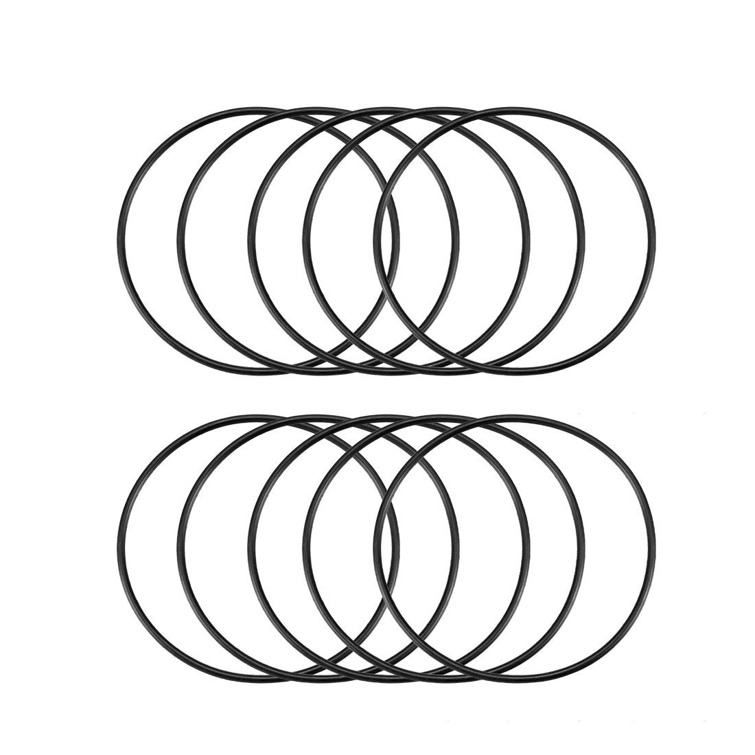 Othmro Nitrile Rubber O-Rings – 66mm OD, 62mm ID, 2mm Width, Pack Of 5, Oil-Resistant Sealing Gaskets