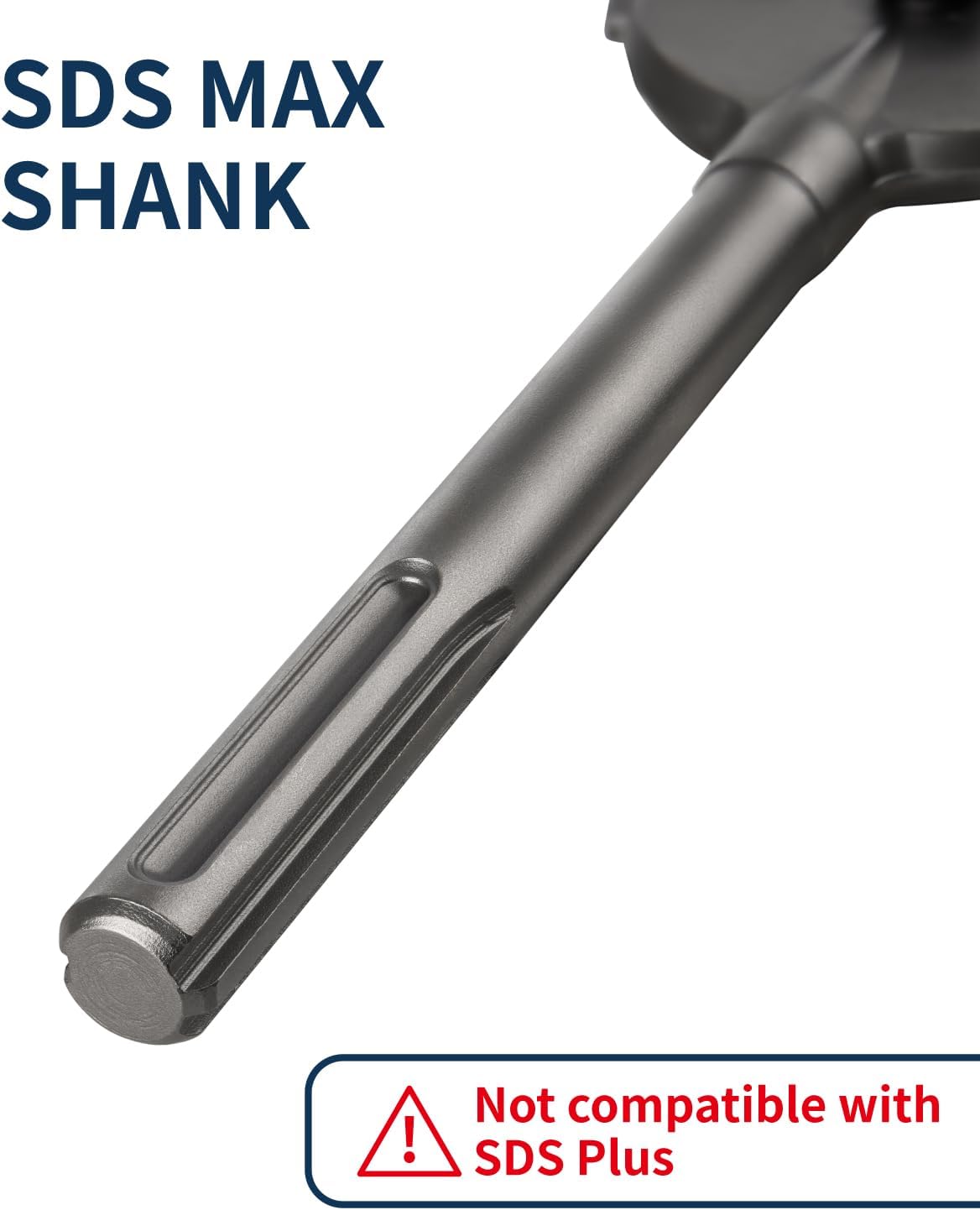 SDS Max Floor Scraper with Replaceable Blade, Firecore 6 Inch Thinset Removal Chisel Bits Scaling Chisel for SDS Max Rotary Hammer Drill, SDS Max Floor Scraper 5.5 Inch by 12.5 Inch Heavy Duty