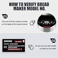 Vista 8 de TASP Paletas para máquina para hacer pan, piezas de repuesto para panasonic Breadmaker SD-B2510 SD-YD250 SD-R2550, paquete de 2