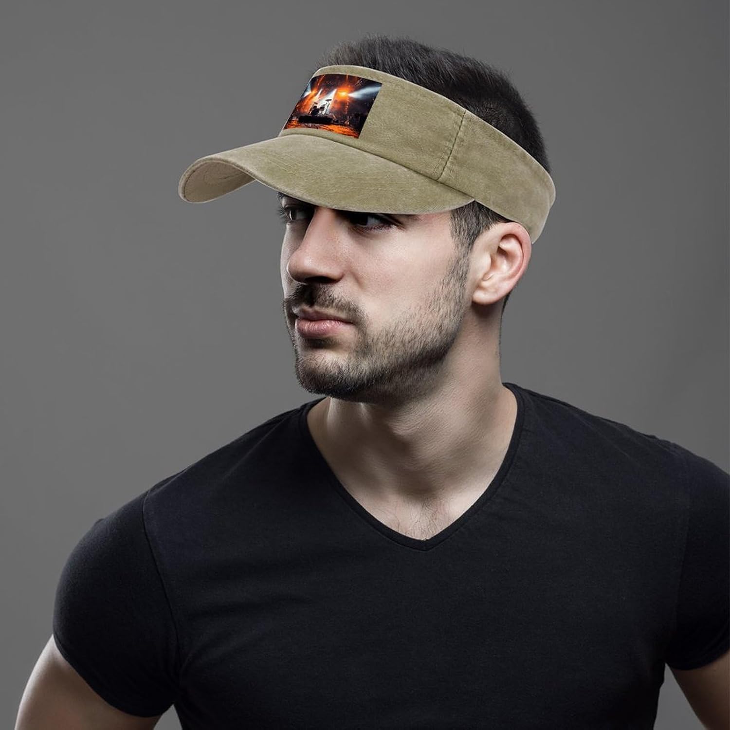 Sport Sun Visor Hats Adjustable Rock Concert Stage Empty Top Baseball Cap for Women and Men Outdoor Activities