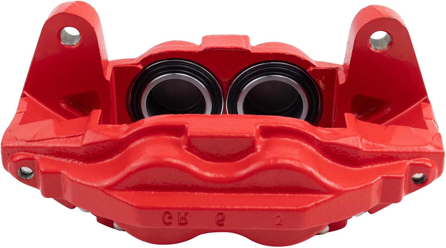TRQ Front Brake Caliper Set Painted Red Brackets Compatible with 2016-2022 Toyota Sequoia 2016-2021 Tundra