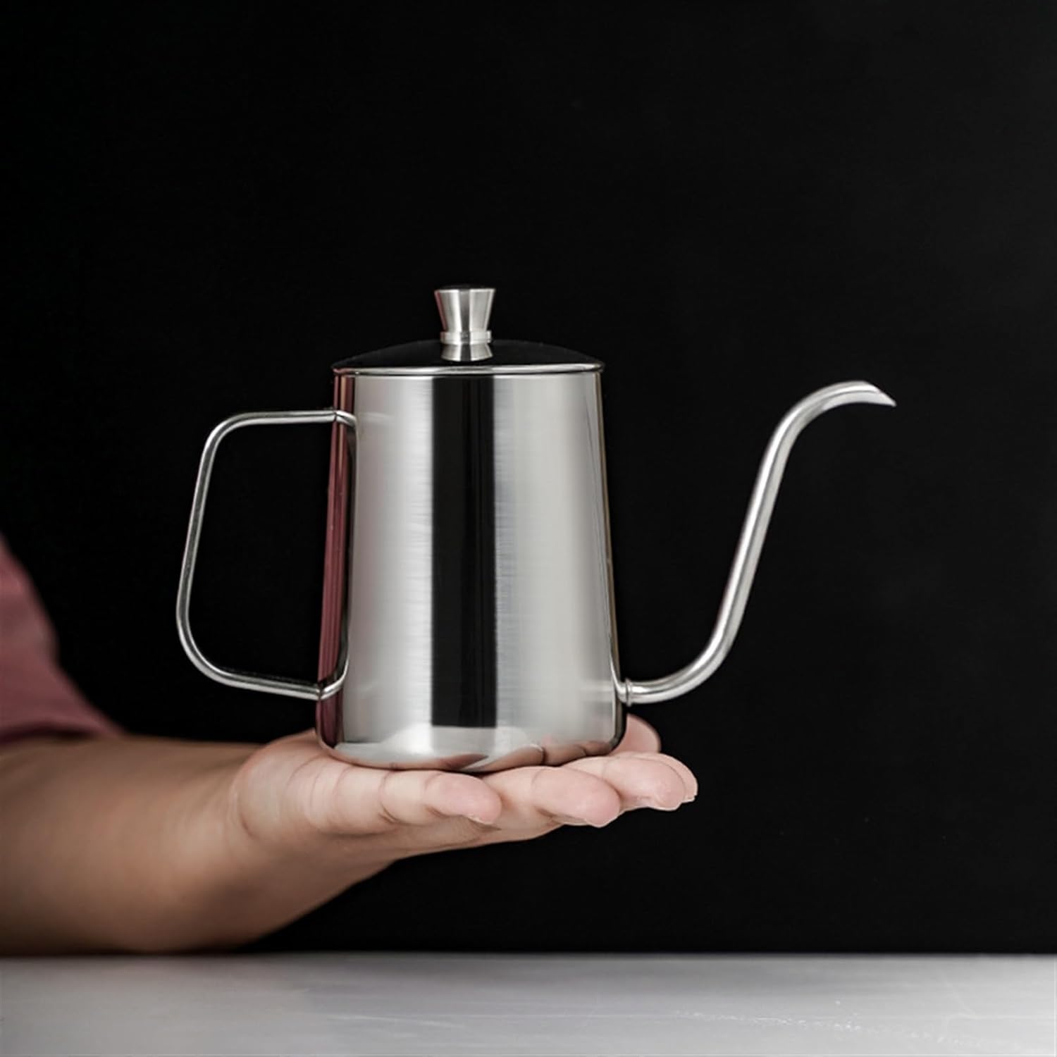 GRFIT Coffee Kettle 304 Stainless Steel Coffee Filter Cup Long Spout Thin Mouth Share Pot Brewing Pot Coffee Utensils Hand Brew Coffee Maker Flow Spout for Coffee and Tea, XXCCHH-2021