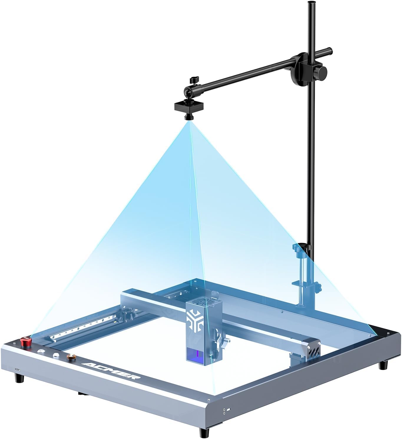 ACMER A500 LightBurn Camera for Laser Engravers, 5MP Positioning Camera, 450 x 450mm View Area, Visual Preview, Precise Positioning, for P1 S PRO, S2 and Most Laser Engravers