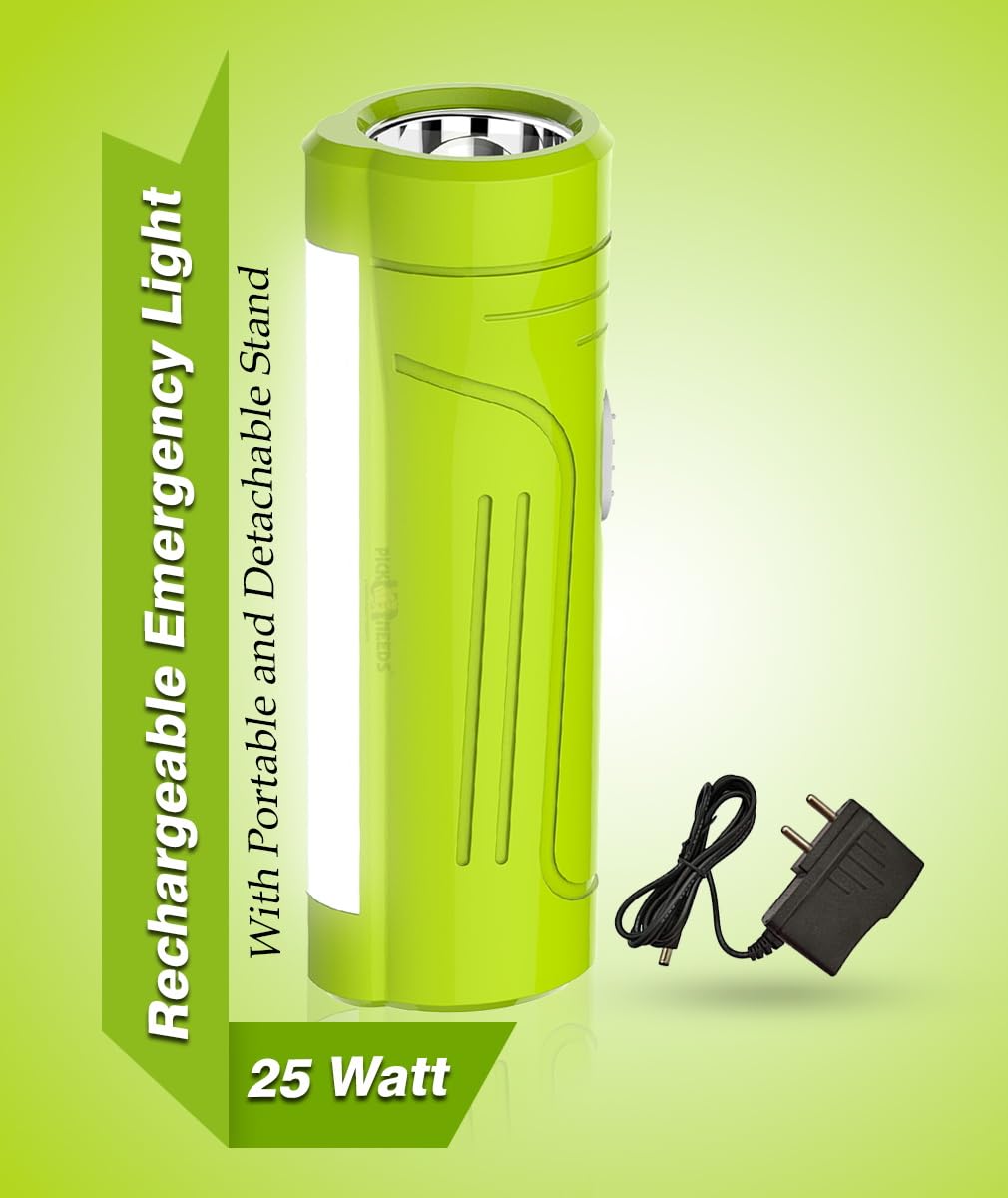 Pick Ur Needs Rechargeable Mini Led Torch 25W for Emergency Search Light with SMD Light Lamp With1500mAh Battery (Green) (B0C8B83BS5) Amazon Price History, Amazon Price Tracker