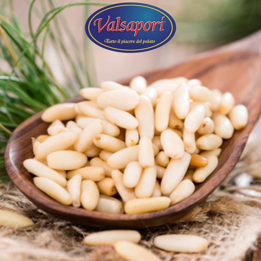 Valsapori - PINOLI SICILIANI SGUSCIATI (1000 gr) - RACCOLTO SELVATICO | Pinoli Italiani Selezionati, Qualità Premium, Ricchi di Sali Minerali e Vitamine - 100% Naturali, Gusto Autentico della Natura