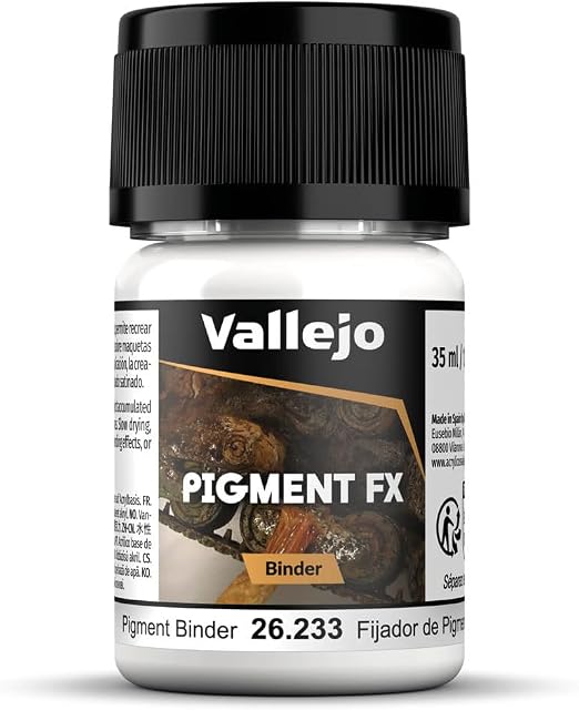 Vallejo Pigment Binder - 30ml Bottle For Fixing Pigments On Models & Dioramas