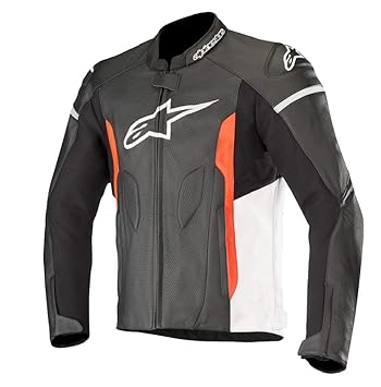 Alpinestars Men's Faster Motorcycle Riding Leather Jacket