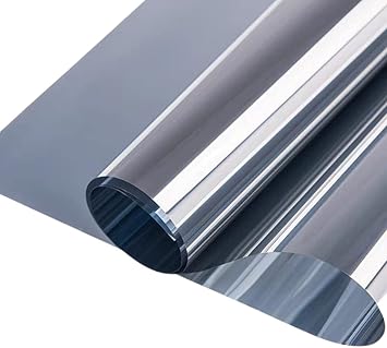 One Way Reflective Window Film,Clear Mirror Privacy Window Film,Privacy Glass Film Heat Reducing Film,Anti Glare UV Heat Reducing Window Tint Sticker,for Home Office W30xH300cm12x118in