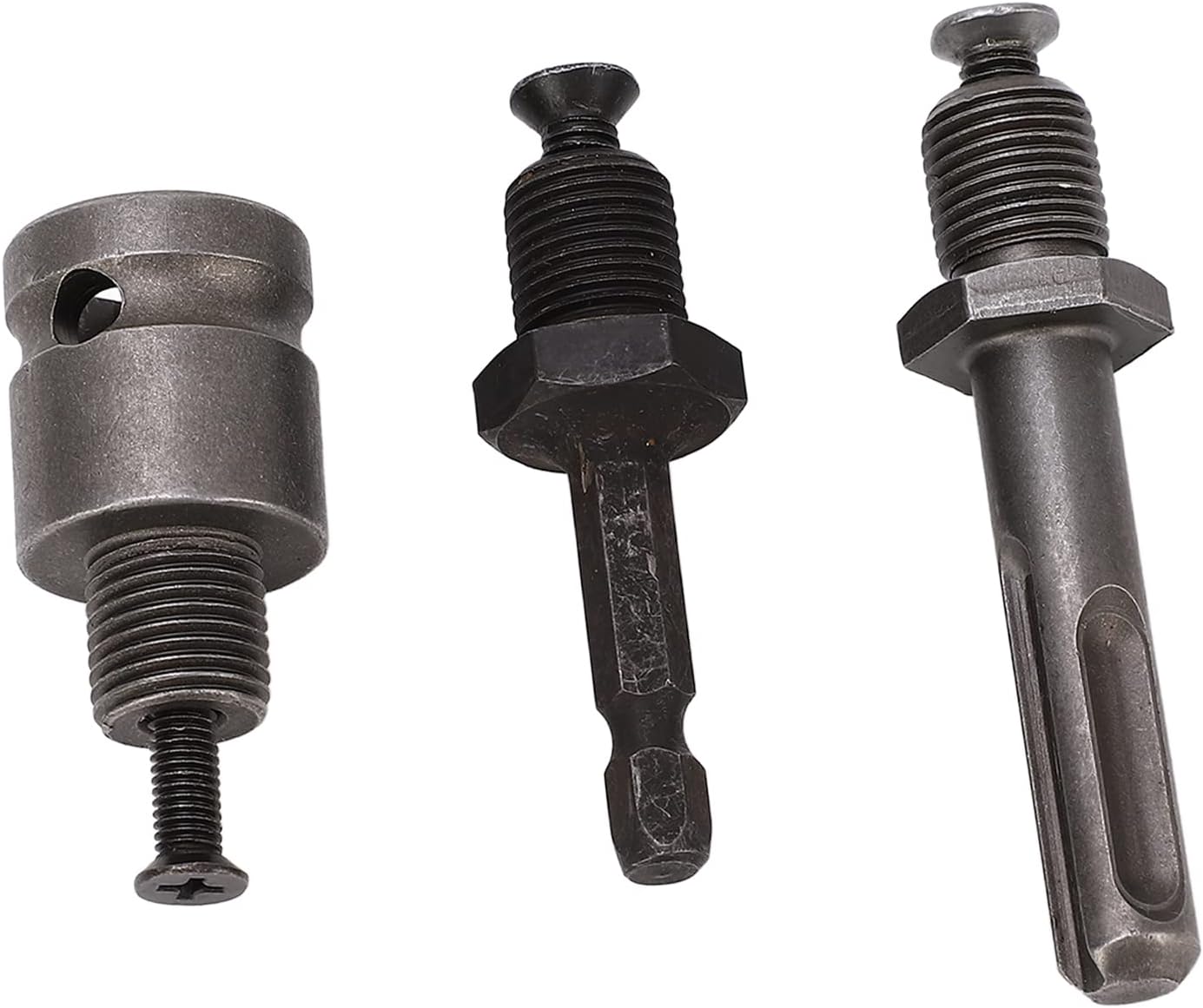 Drill Chuck Adapter 3/8in, with 1/4in Quick-Change Hex Drive | Convert Impact Driver & Wrench to Drill | Versatile Tool | Durable Steel