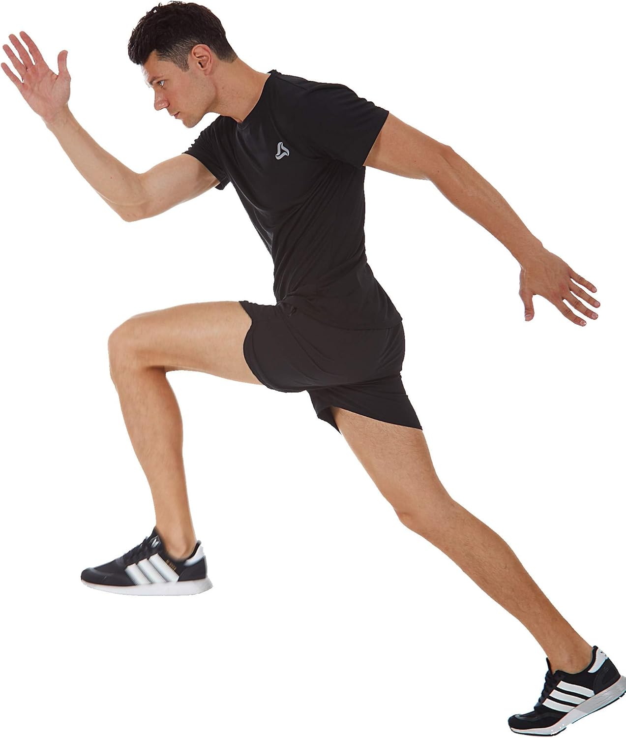 SILKWORLD Men's Running Stretch Quick Dry Shorts with Zipper Pockets(Pack of 2,3) - Image 5