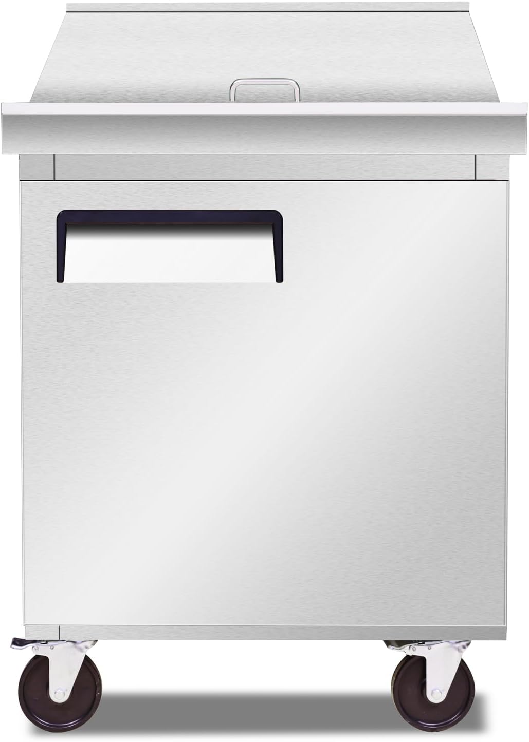 cooler depot Commercial Refrigerated Sandwich Prep Table Mega Top 1-door 27" NSF 7.2 Cuft (Stainless Steel, 28" L, x 34" D, x 43" H) ASR-0786
