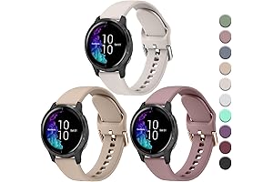 Premium Silicone Sport Bands Compatible with Garmin Vivoactive 5/3, Venu 2 Plus/Sq/Venu